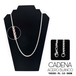 CADENA ACERO BLANCO